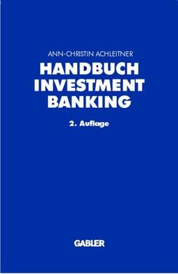 Handbuch Investment Banking