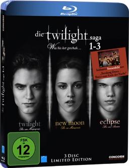 Die Twilight Saga 1-3 - Was bis(s)her geschah... (inkl. Sammelkarte) [Blu-ray] [Limited Edition]