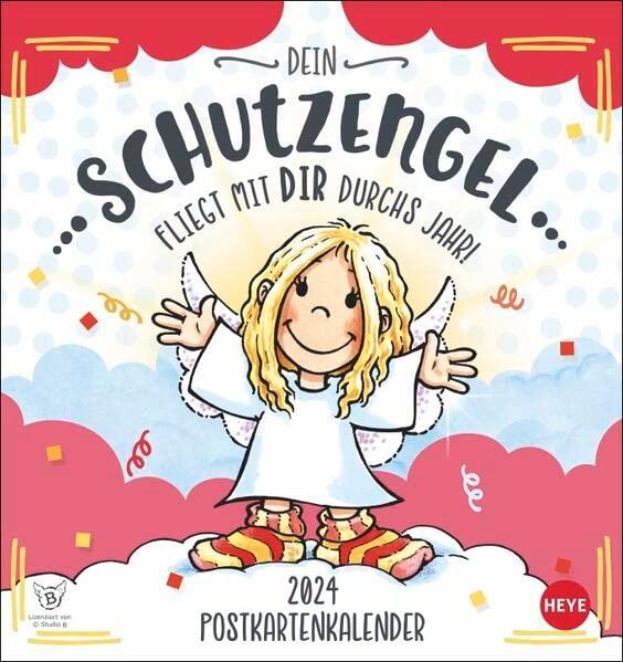 Schutzengel Postkartenkalender 2024