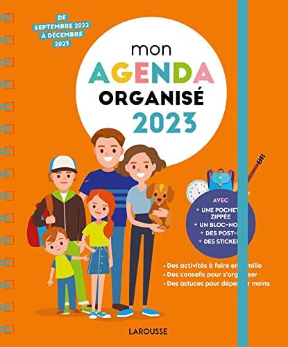 Mon agenda organisé 2023 : de septembre 2022 à décembre 2023