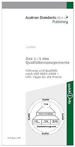 Das 1 x 1 des Qualitätsmanagements: Führung und Qualität nach ISO 9001:2008 – inkl. Tipps für die Praxis (QuickInfo)