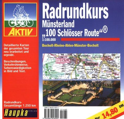 Geführte Radtouren: Radrundkurs Münsterland ' Hundert Schlösser Route'. 1 : 100 000.