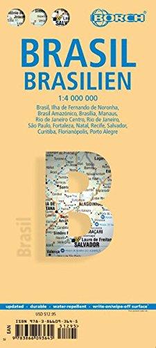 Brasilien / Brasil / Brazil 1:4 000 000 (Borch Map)