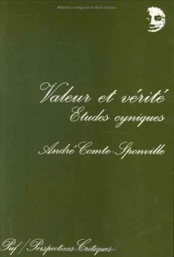 Valeur et vérité : études cyniques