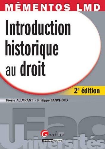 Introduction historique au droit