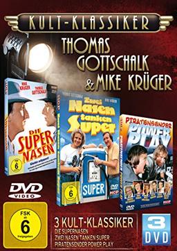 Kultklassiker mit Thomas Gottschalk & Mike Krüger (3DVDs: Die Supernasen, Zwei Nasen tanken super, Piratensender Powerplay)