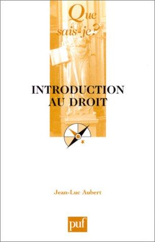 Introduction au droit (Que Sais-Je ?)