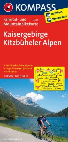 Kaisergebirge - Kitzbüheler Alpen: Fahrrad- und Mountainbikekarte. GPS-genau. 1:70000