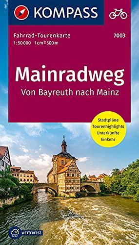 Fahrrad-Tourenkarte Mainradweg, Von Bayreuth nach Mainz: Fahrrad-Tourenkarte. GPS-genau. 1:50000. (KOMPASS-Fahrrad-Tourenkarten, Band 7003)