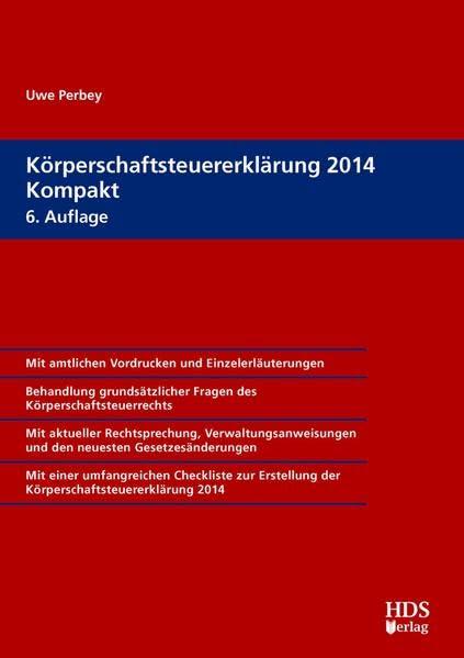 Körperschaftsteuererklärung 2014 Kompakt