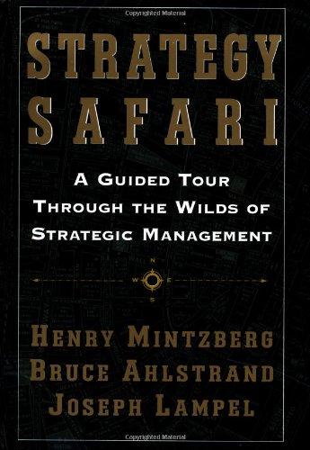 Strategy Safari: A Guided Tour Through The Wilds of Strategic Mangament: A Guided Tour Through the Wilds of Strategic Management