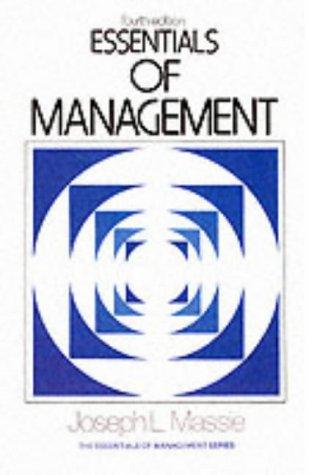 Essentials of Management (Prentice-Hall Essentials of Management)