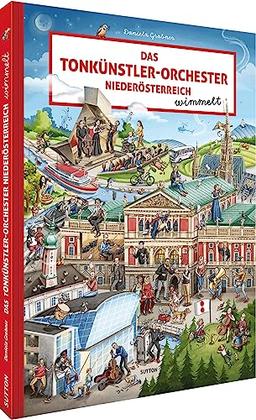 Wimmelbuch – Das Tonkünstler-Orchester Niederösterreich wimmelt: Such- und Wimmelspaß für die ganze Familie. Ein Bilderbuch für Kinder ab 3 Jahren.