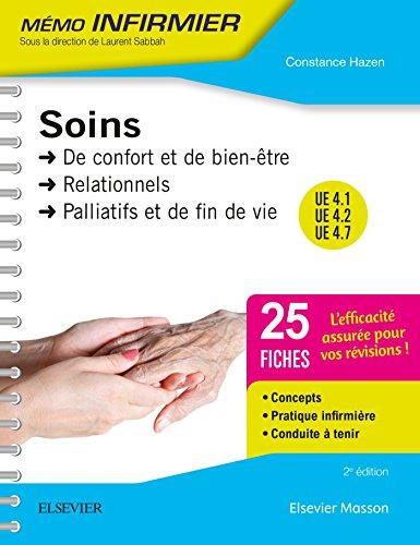 Soins : de confort et de bien-être, relationnels, palliatifs et de fin de vie : UE 4.1, 4.2 et 4.7