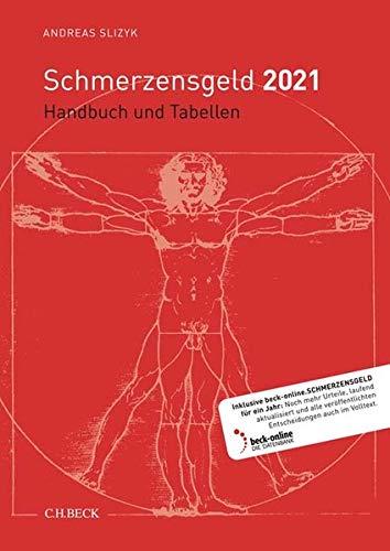 Schmerzensgeld 2021: Handbuch und Tabellen