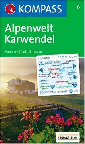 Alpenwelt Karwendel: Walchensee, Wallgau, Krün. Wander-, Bike- und Skitourenkarte. GPS-genau. 1:50.000