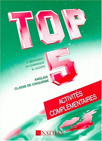 Top 5 : anglais, classes de 5e, activités complémentaires