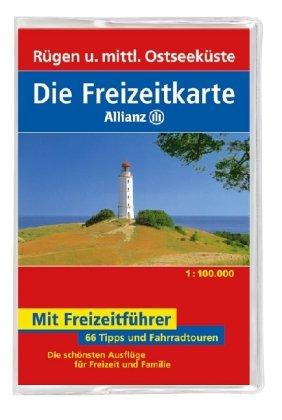 Die Freizeitkarte Allianz Rügen und mittlere Ostseeküste 1 : 100 000: 66 Tipps und Fahrradtouren. Die schönsten Ausflüge für Freizeit und Familie