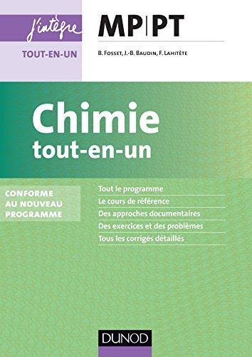 Chimie tout-en-un MP-PT : conforme au nouveau programme