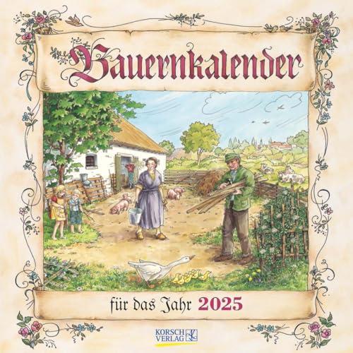 Bauernkalender 2025: Broschürenkalender mit Ferienterminen. Format: 30 x 30 cm