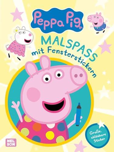 Peppa Wutz: Malspaß mit Fensterstickern: Mit 10 selbstklebenden, wiederverwendbaren Stickern | Peppa, Schorsch und Co im Kinderzimmer