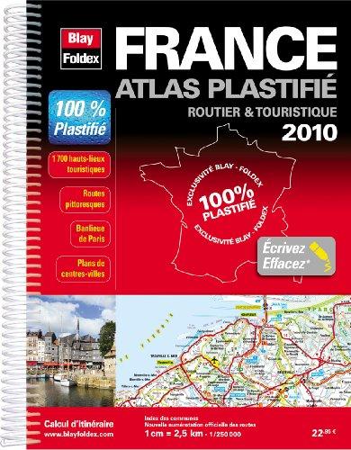 France, atlas plastifié routier & touristique : 2010