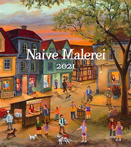 Naive Malerei Kalender 2021, Wandkalender im Hochformat (48x54 cm) - Kunstkalender