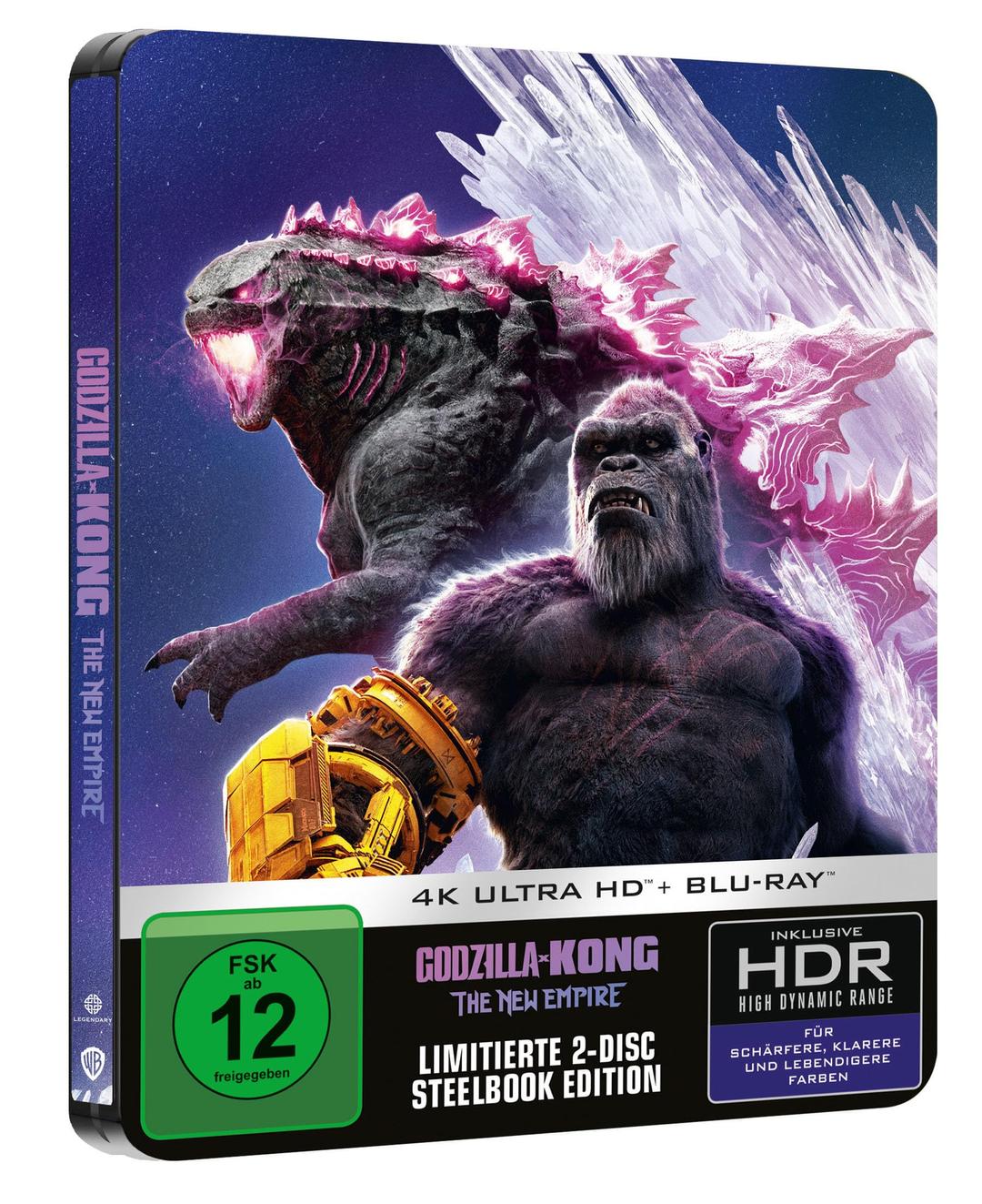 Godzilla x Kong: The new Empire - Limited Steelbook [4K Ultra HD] + [Blu-ray]