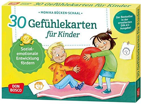 30 Gefühlekarten für Kinder: Sozial-emotionale Entwicklung fördern. Emotionen beschreiben und ausdrücken. Lösungen finden, Empathie lernen. Mit ... und innere Balance. 30 Ideen auf Bildkarten)