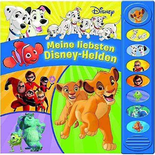 Disney - Meine liebsten Disney-Helden - 8-Button-Soundbuch ab 3 Jahren - interaktives Bilderbuch mit 8 tollen Geräuschen zu den beliebtesten Disney/Pixar-Filmen