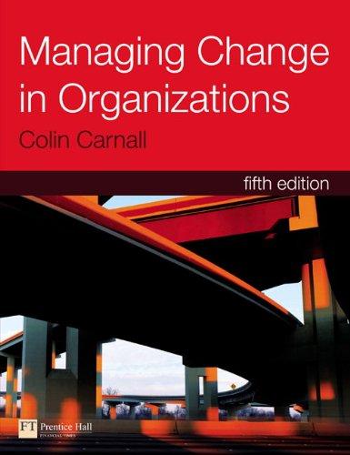 Managing Change in Organizations