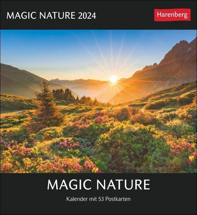 Magic Nature Postkartenkalender Kalender 2024: Kalender mit 53 Postkarten