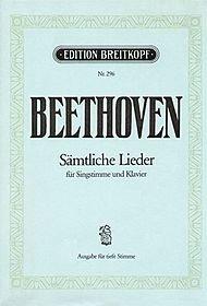 Sämtliche Lieder - Ausgabe für tiefe Stimme und Klavier (EB 296)