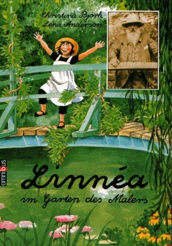 Linnea im Garten des Malers.