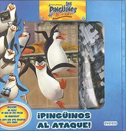 ¡Pingüinos al ataque!. Libro con puzle gigante (Los pingüinos de Madagascar)