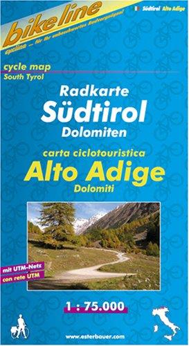 Bikeline Radkarte Südtirol Dolomiten 1:75000. carta ciclotouristica Alto Adige Dolomiti