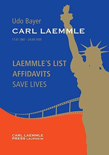 CARL LAEMMLE LAEMMLE`s LIST: AFFIDAVITS SAVE LIVES