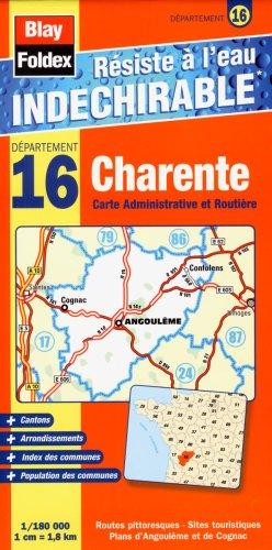 16 charente carte administrative et routi re