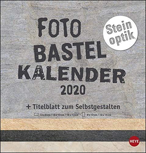 Bastelkalender Natur Steinoptik 2020 21x22cm