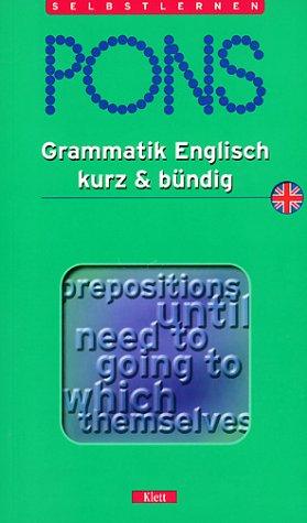 PONS Grammatik kurz & bündig, Englisch