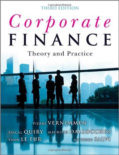 Corporate Finance: Theory and Practice