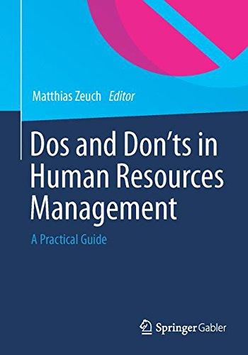 Dos and Don'ts in Human Resources Management: A Practical Guide