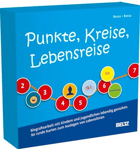 Punkte, Kreise, Lebensreise: Biografiearbeit mit Kindern und Jugendlichen lebendig gestalten. 80 runde Karten zum Auslegen von Lebenslinien. Mit ... 13 cm Durchmesser (Beltz Therapiespiele)