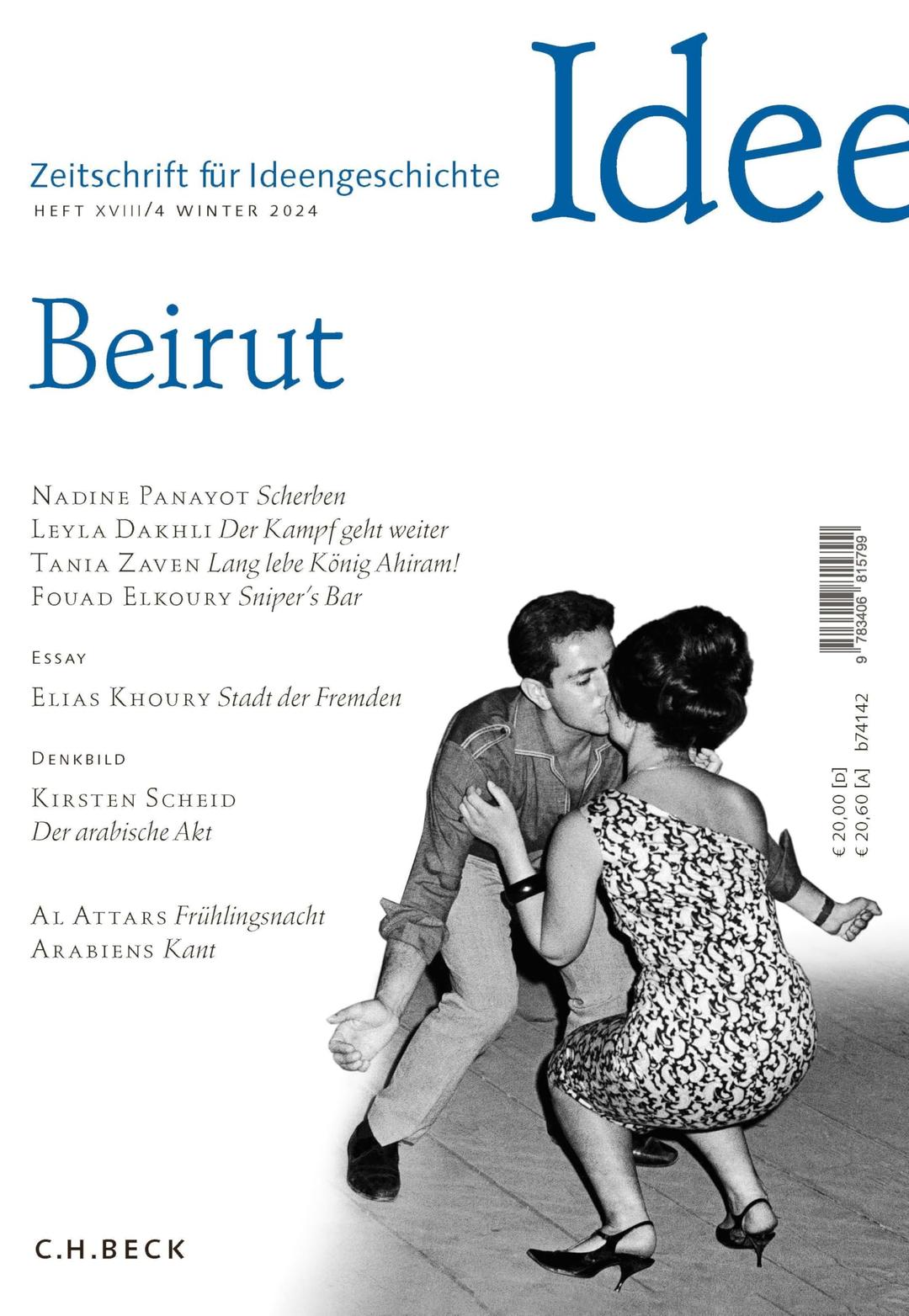 Zeitschrift für Ideengeschichte Heft XVIII/4 Winter 2024: Beirut