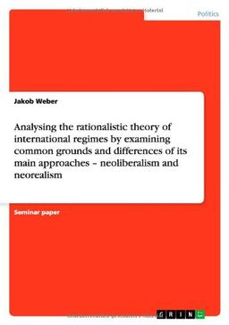 Analysing the rationalistic theory of international regimes by examining common grounds and differences of its main approaches - neoliberalism and neorealism