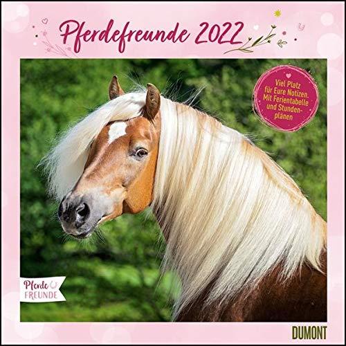 Pferdefreunde 2022 ? Broschürenkalender ? Kinder-Kalender ? Format 30 x 30 cm: Broschürenkalender. Viel Platz für Eure Notizen. Mit Ferientabelle und Stundenplänen