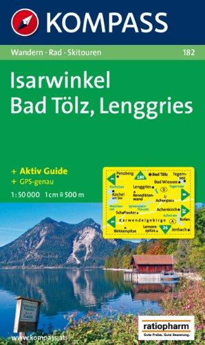 Isarwinkel, Bad Tölz, Lenggries: Wander-, Rad-, Langlauf- und Skitourenkarte, mit Kompass Lexikon. GPS-genau. 1:50.000