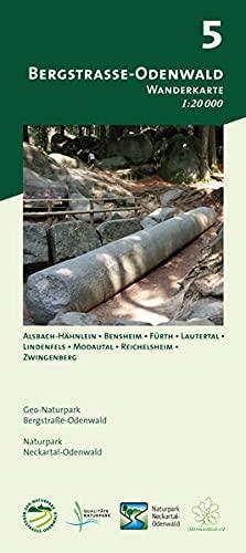 Blatt 5, Bergstraße-Odenwald: Wanderkarte 1:20.000. Mit Alsbach-Hähnlein, Bensheim, Fürth, Lautertal, Lindenfels, Modautal, Reichelsheim und ... und Naturpark Neckartal-Odenwald)