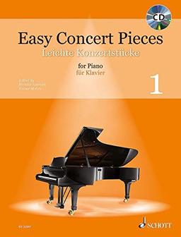 Easy Concert Pieces: 50 leichte Stücke aus 5 Jahrhunderten. Band 1. Klavier. Ausgabe mit CD.