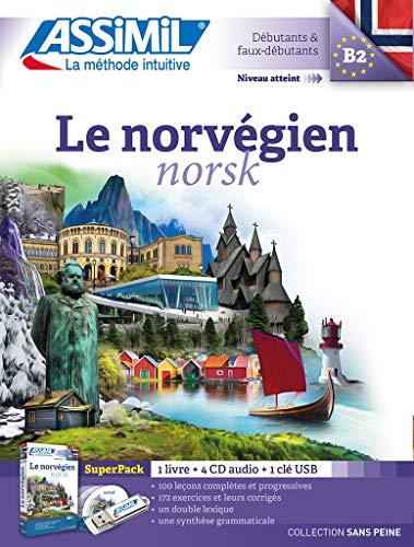 Le norvégien, débutants & faux-débutants, niveau atteint B2 : super pack USB : 1 livre + 4 CD audio + 1 clé USB